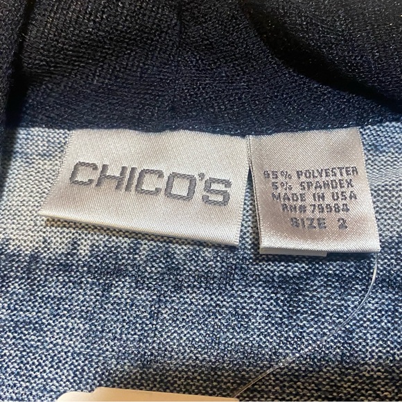 Chico’s Traveler Collection Watercolor Horizon Vest Size 2 - Picture 3 of 6